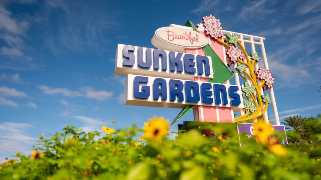 Sunken Gardens image with flowers